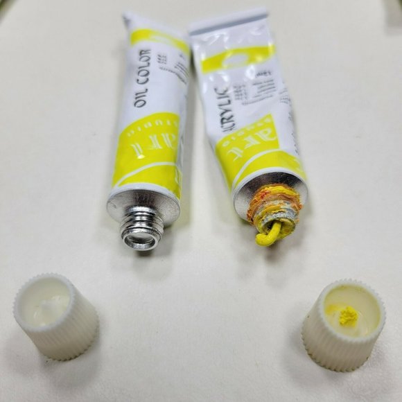 Lot of 70 Oil Acrylic Water Color Paint Tubes 12ml Some Used Art Studio - Picture 6 of 6